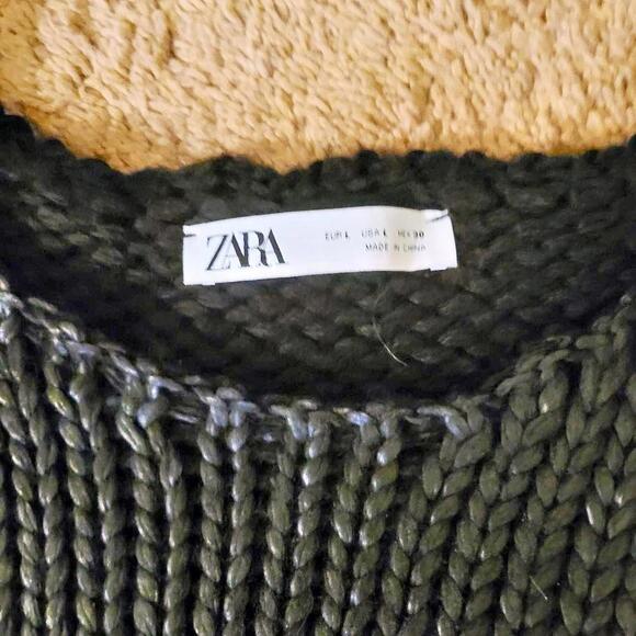 Zara new with tags cropped sweater and Zara navy vest Bundle - Picture 7 of 7